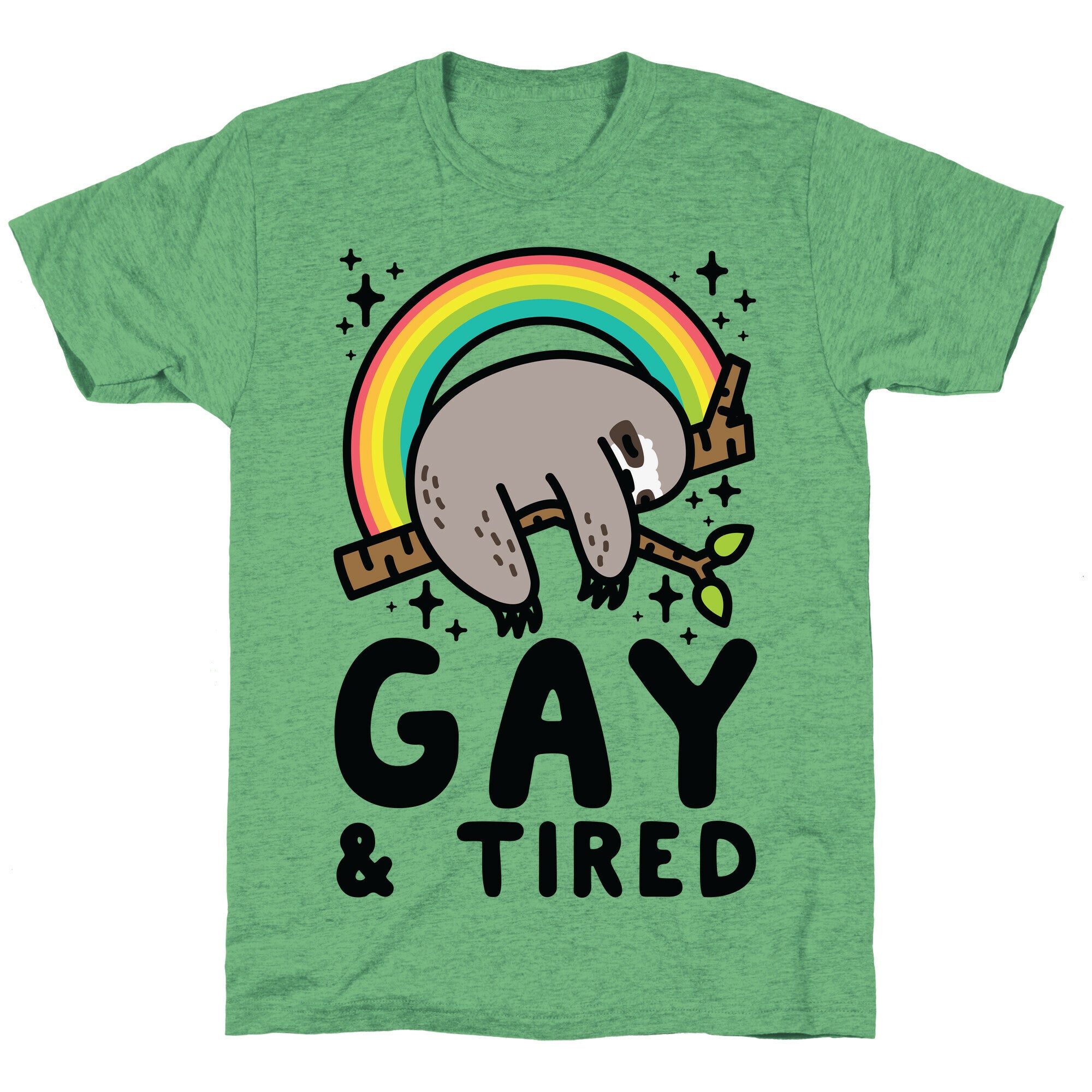 Gay and Tired Sloth Unisex Triblend Tee